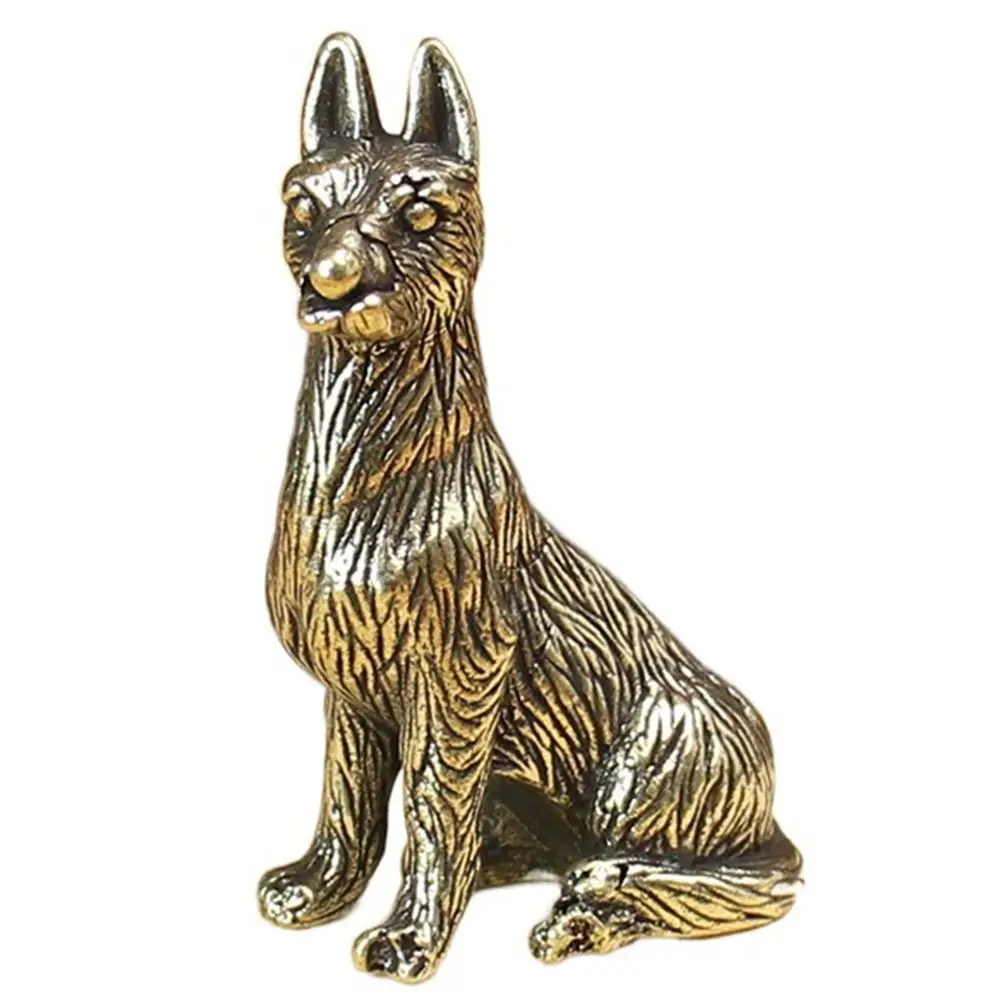 Hochwertige chinesische Stier-Ornament-Skulptur, Tiere, Statue, Ornament, Kupfer, Miniaturen, Figuren, reines Kupfer, Schreibtischdekoration – Detail 11