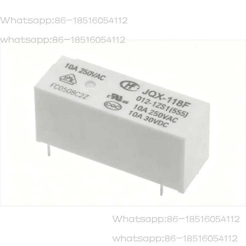 10Pcs 새로운 HF 릴레이 JQX-118F-005-1ZS1 JQX-118F-012-1ZS1 JQX-118F-024-1ZS1 HF118F 012 1ZS1 10A 5PIN 5V 12V 24V 전원 릴레이