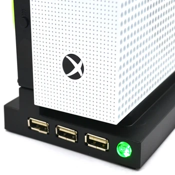 듀얼 냉각 팬이 있는 수직 스탠드, Xbox one S 슬림 게임 콘솔용, 3 USB 포트 허브, 수직 냉각 베이스, 독 홀더 허브, 신제품