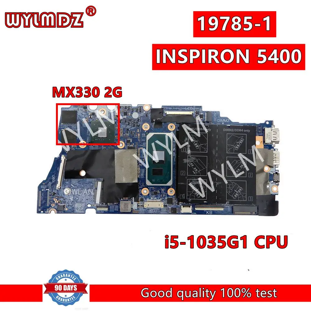 

Материнская плата для ноутбука 19785-1 i5-1035G 1 CPU MX330/2G GPU для Dell INSPIRON 5400 материнская плата 09NP34 9NP34 тест ОК