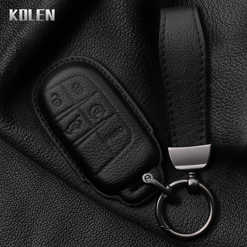 Premium Genuine Leather Car Key Case Cover