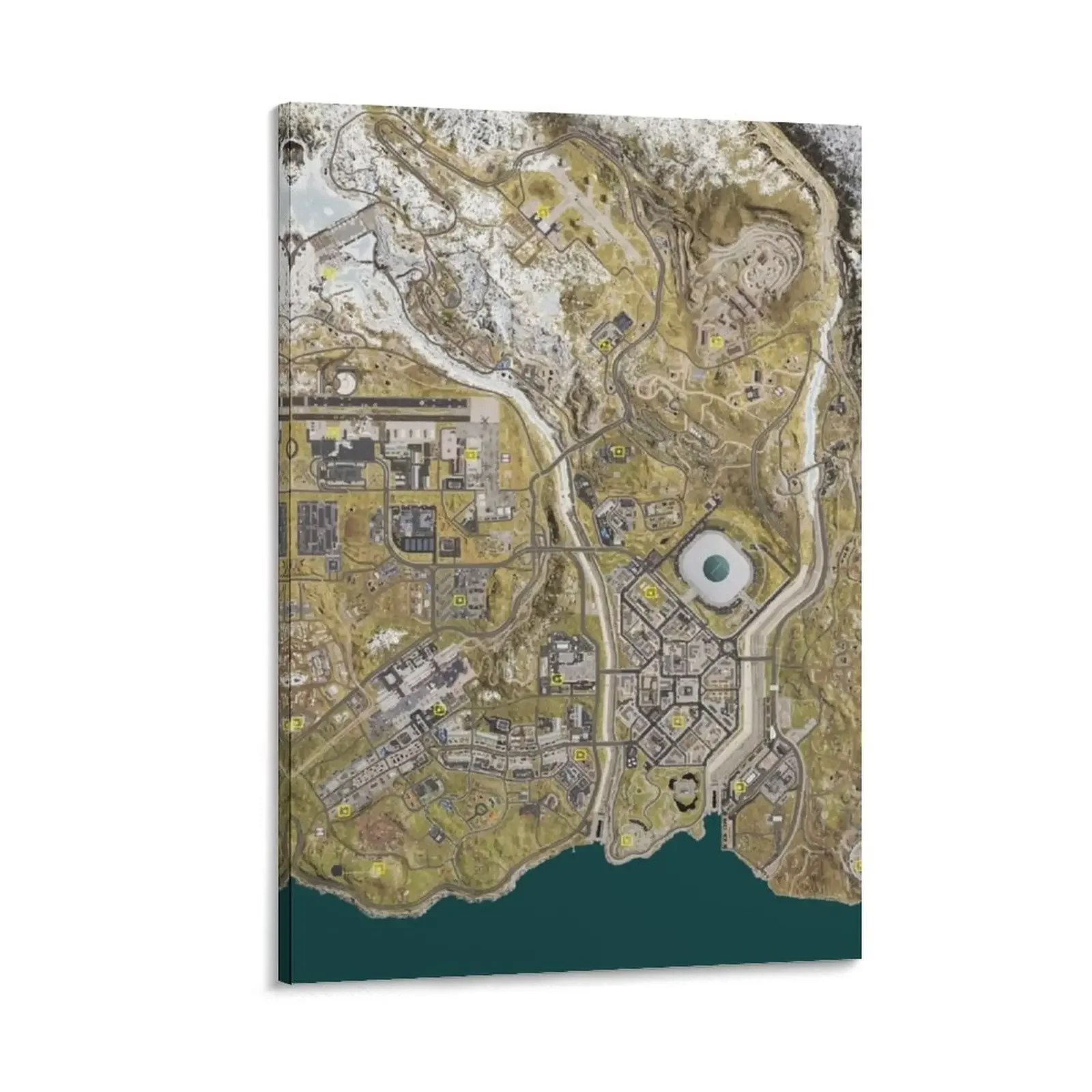 Cod Warzone Map Canvas Painting Decor Dipinti Dipinti Sul Muro