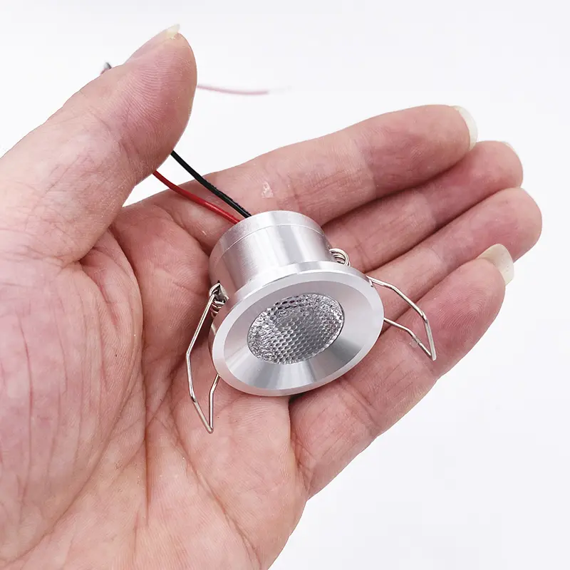 Mini Down Light LED 12V 1W Embedded Small Spotlight Ceiling Kitchen Bathroom Built-in Led Light Lamp Silver, White, Black Shell - Image 4