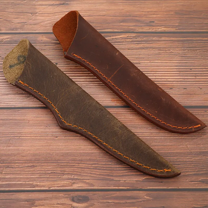 

Cowhide Leather Sheath For Straight Knife Cowhide Leather Case For Fruit Knife
