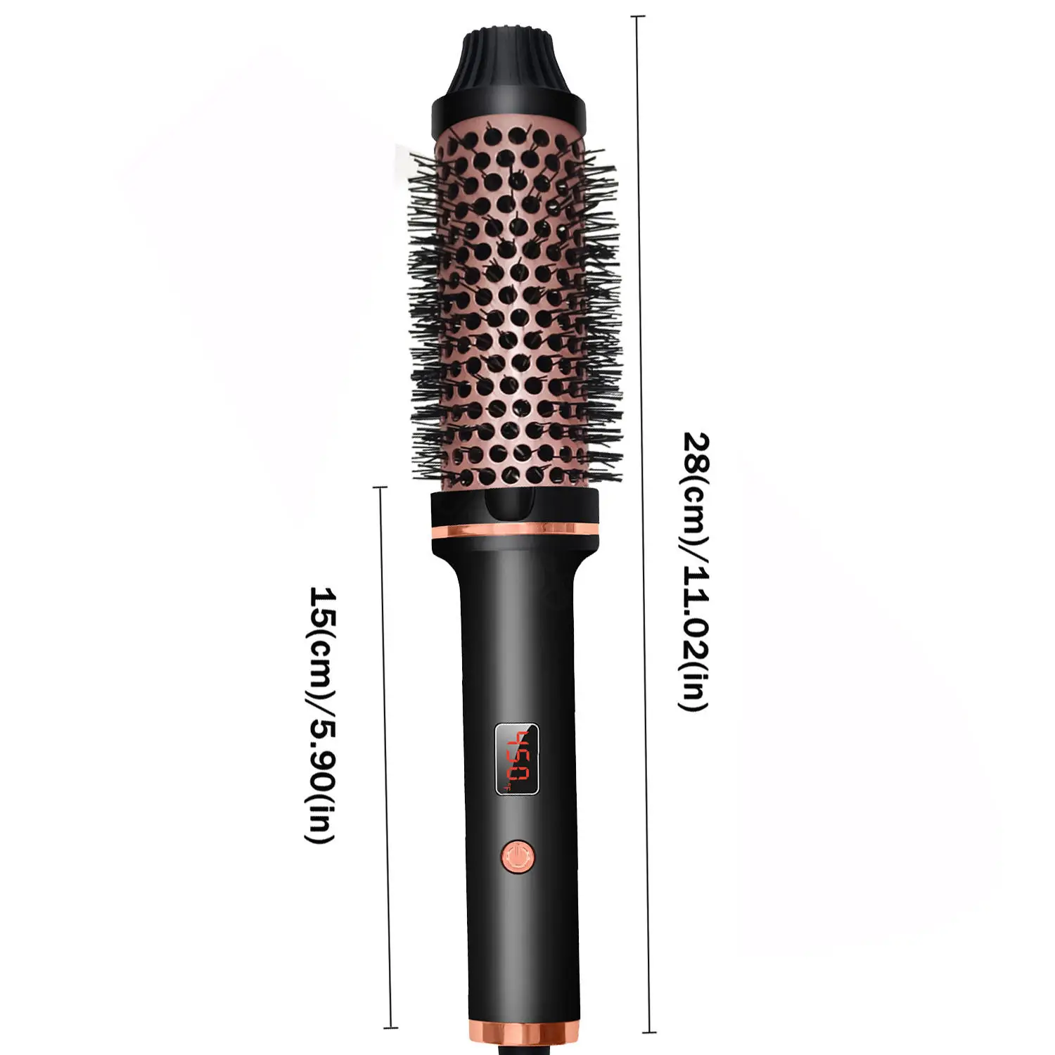 450F Thermal Brush Hot Comb Heated Hair Brush Hair Curler and Straightening with Negative Iron For Women Gift