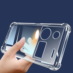 Premium Soft TPU Transparent Shockproof Phone Case - Ultra Protective Cover for Nubia Z80 Ultra (Transparent)