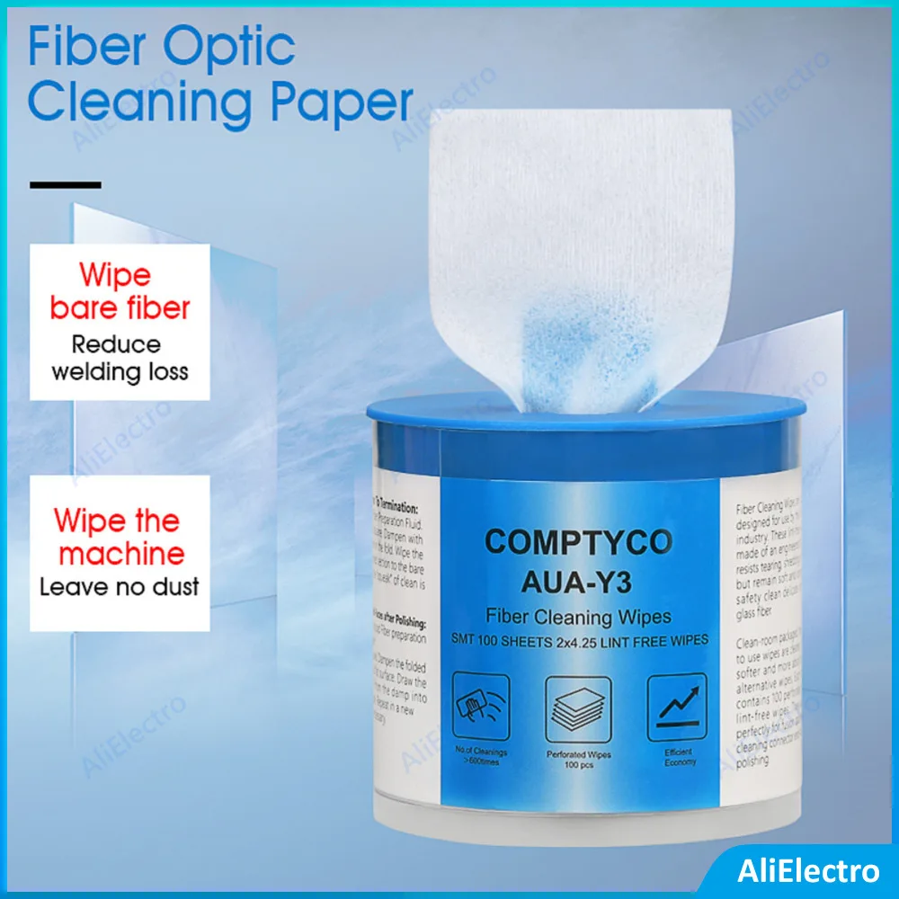Auay3 Fiber Optic Cleaning Paper Ftth Fiber Cleaning Tools Dustfree