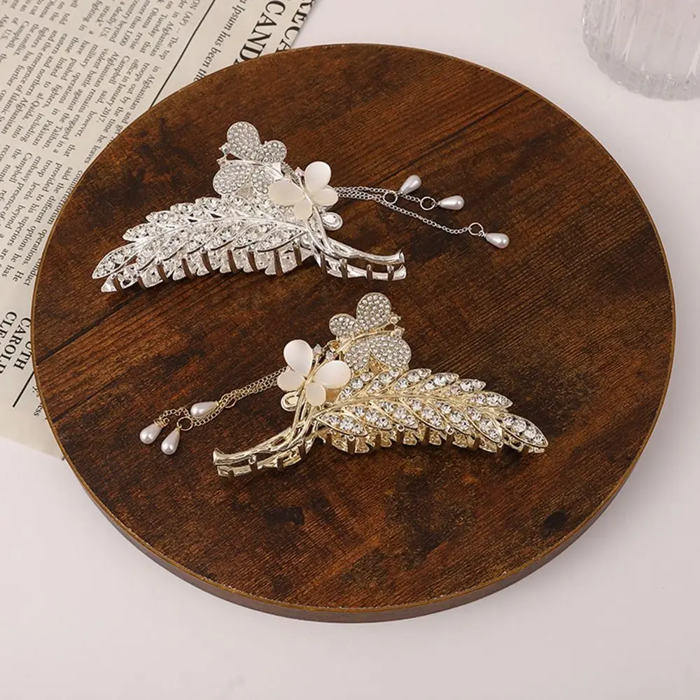 

For Women Headwear Pearl For Girls Diamond Hair Accessories Korean Style Hair Clip Hair Crab Clip Ear of Wheat Hair Claw