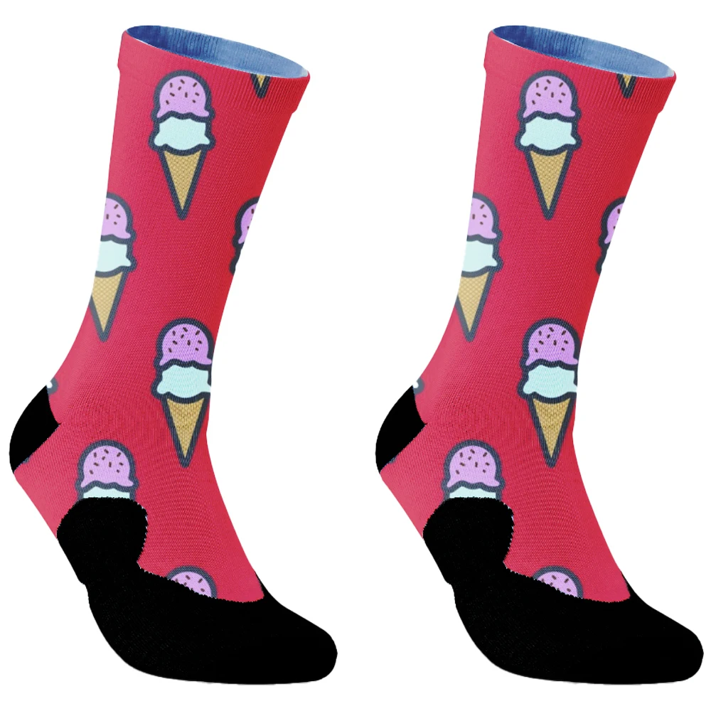 Unisex Casual Standard Thick Women's Socks Funny Novelty Sock Sox Street Chips Cotton Socks Skateboarding Teen cotton socks
