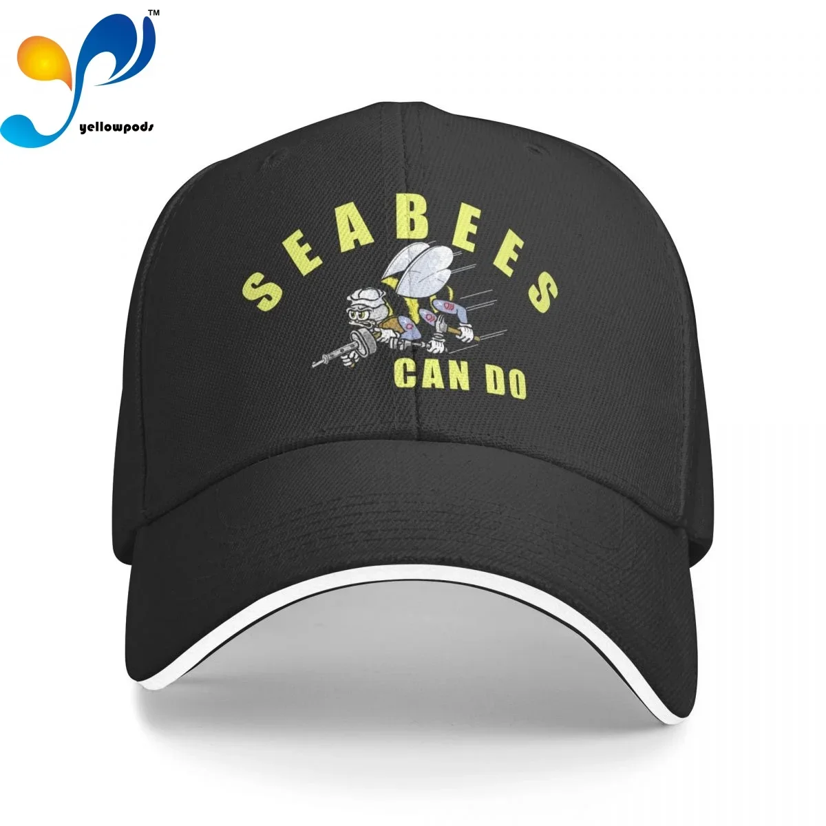 

Seabees Can Do Trucker Cap Snapback Hat for Men Baseball Mens Hats Caps for Logo