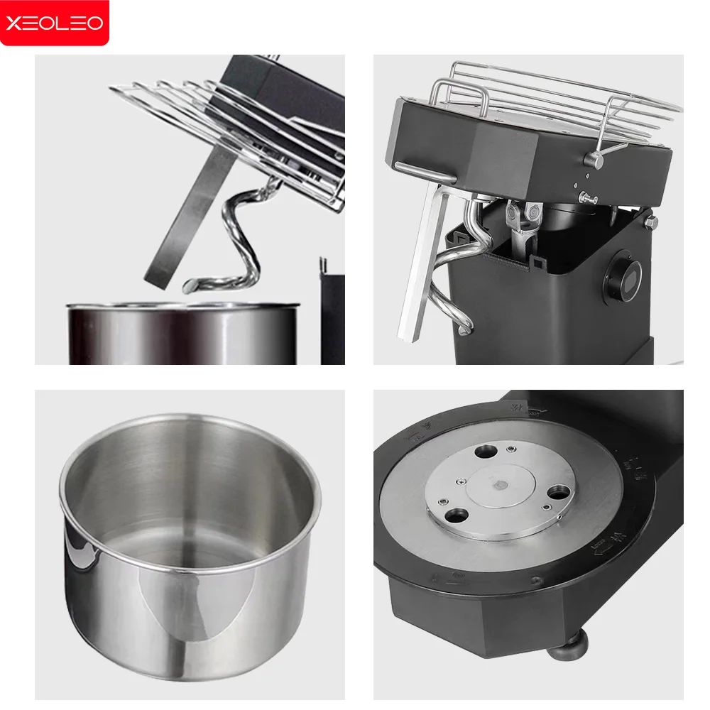XEOLEO HM5TD Electric blender 5L 10L Easy removable bowl Small spiral mixer with Tilting head Mixer machine 5