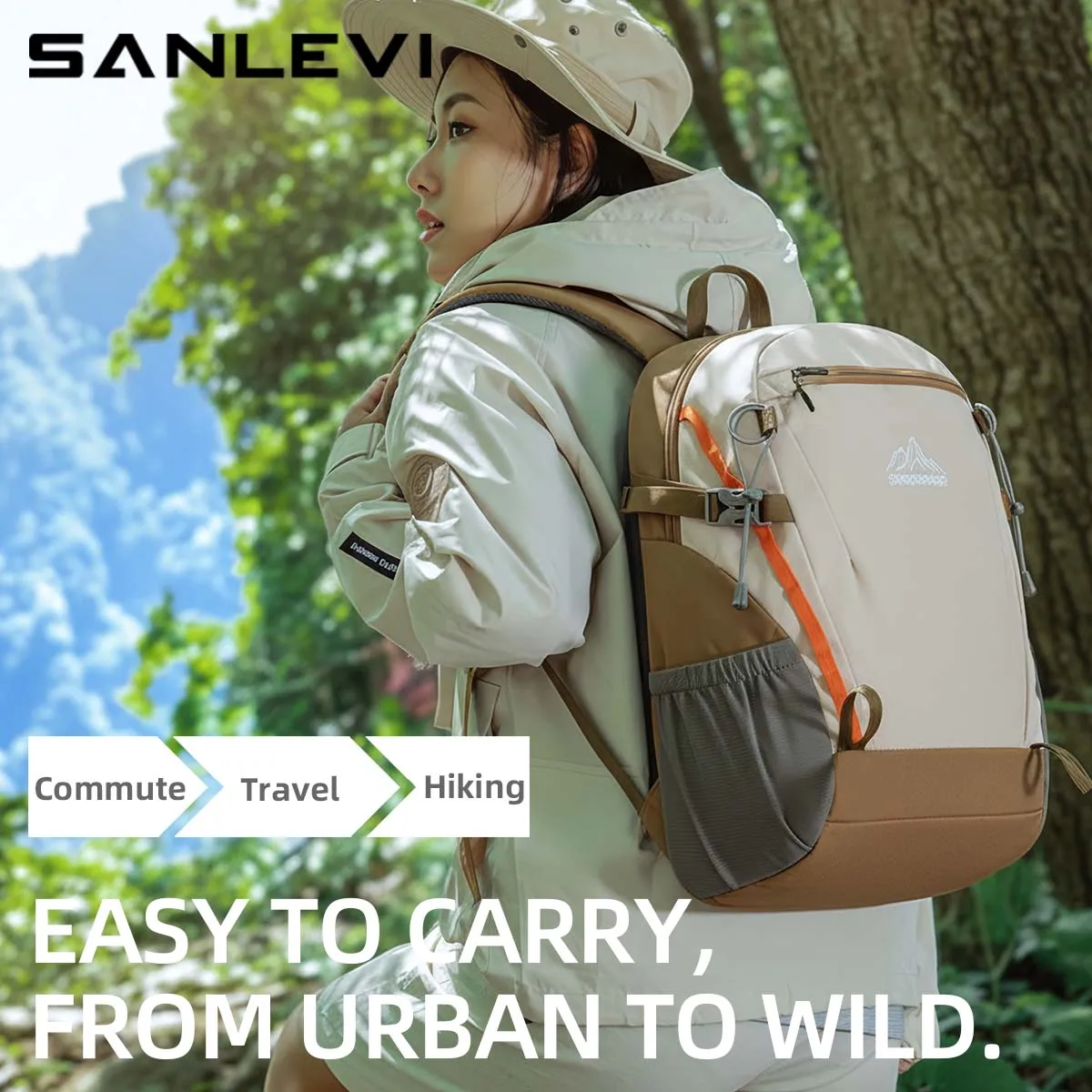 Lightweight Sports Commuting Outdoor Professional Waterproof Backpack Large Capacity Fashionable Mountaineering Bag Travel Hiking Backpack Junior High School Students