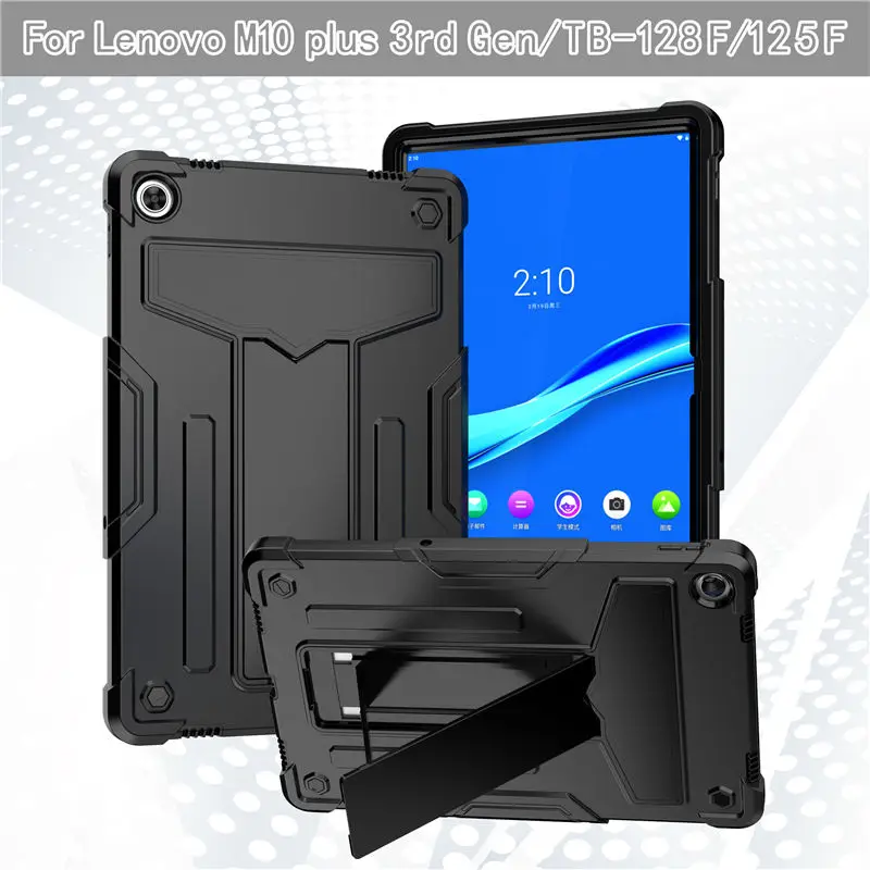 for Lenovo Xiaoxin Pad 2022 Case Tab M10 Plus 3rd Gen 10.6" TB128FU TB125FU Cover Funda Shockproof Stand PC Silicone Coque