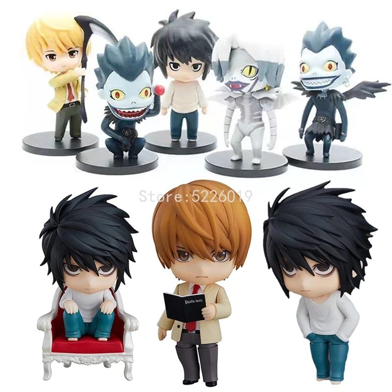 5 Pz/Set Death Note Anime Figure 1200 # L Lawliet Action Figure Death Note 1160 # Yagami Light Death Lawliet Figurine Model Doll