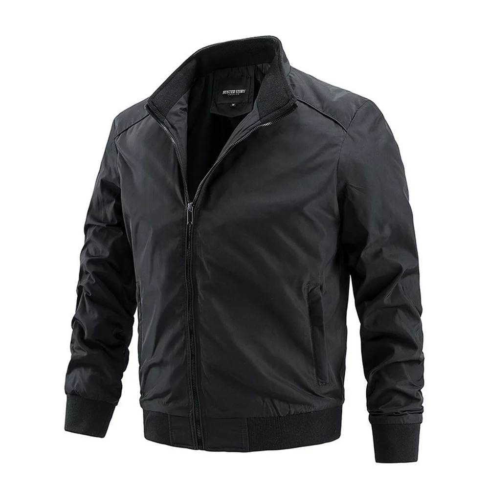 

New Autumn Winter Men's windbreaker Jackets Men Sports Casual Business Solid Simple Slim Fit Mens Jacket Men Clothing