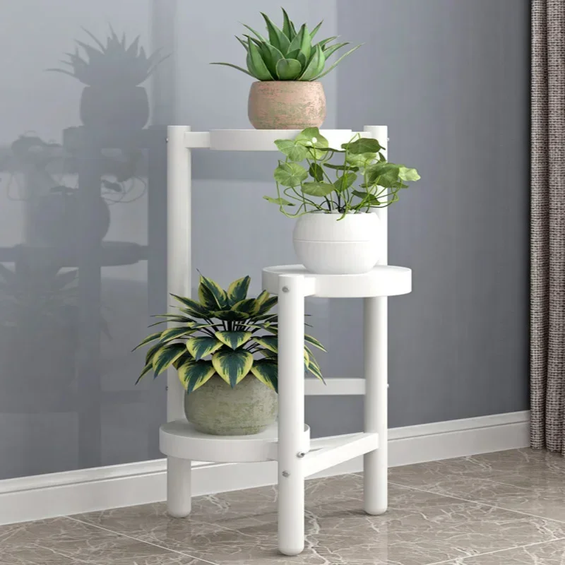 Bamboo Plant Stand Indoor/Outdoor Corner Display Rack 3/4/5 Tier Round Planter Shelf Flower Pot Holder Ladder Display