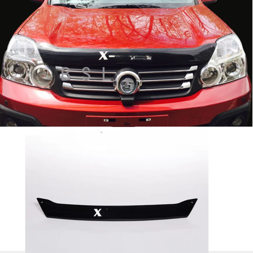 Per Nissan X-Trail T31 2008-2013 Plastica Abs Sand Block Guard Deflettori Labbro Anteriore Ghiaia Block Sticker Cover Car Styling
