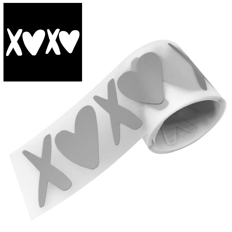 Reflective Tape Sticker For Clothing Full Love Clothes Stickers 3x100cm Heat Transfer Diy