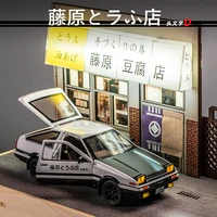 New 1:36 Initial D AE86 Alloy Car Diecasts & Toy Vehicles Metal Toy Car Model Sound and light Collection Kids Toy 1