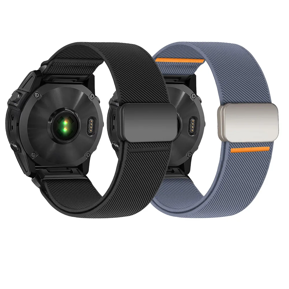 Magnetic Nylon Quick Fit Strap Bracelet - 1-2PCS, 26mm/22mm