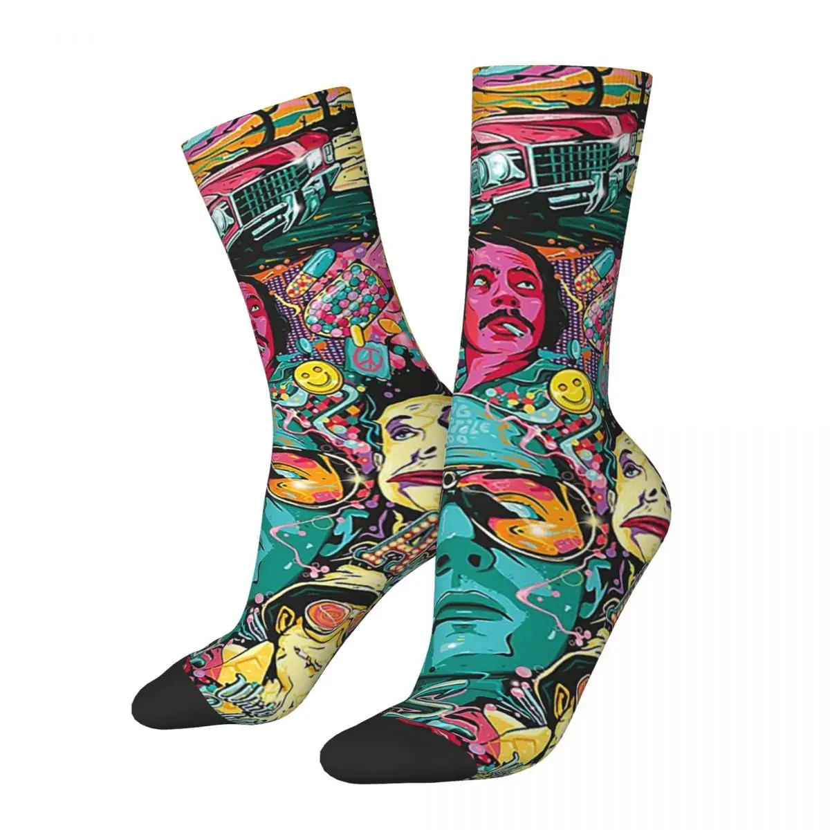 

Fear And Loathing In Las Vegas Art Socks Harajuku High Quality Stockings All Season Long Socks Accessories for Man's Woman Gifts