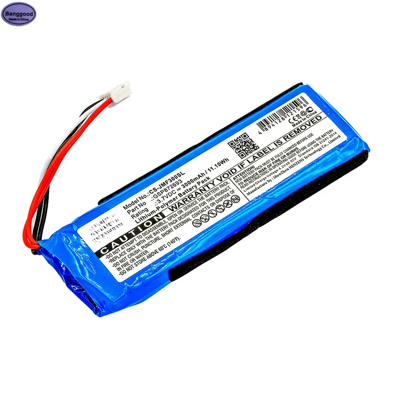 

Banggood Applicable to JBL Flip 3 music kaleidoscope audio battery GSP872693 P763098 directly supplied by the manufacturer