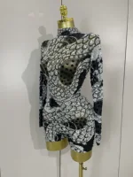 2025 Luxury Sparkly Diamonds Shell Long Sleeve Stretch Bodysuits Women Evening Birthday Party Sexy Nightclub DJ Stage Costumes - Image 2