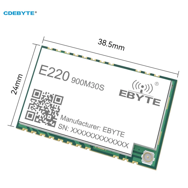 E220-900M30S LLCC68 868MHz 915MHz LoRa Module Ebyte 30dBm 10km Wireless  Transceiver and Receiver IPEX/Stamp