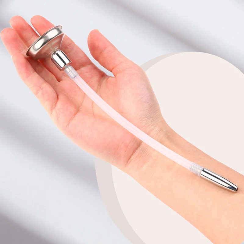 Urethral Stimulator Medical Steel Funnel Catheter Urethal Women Sounding Rod Sex Toys Men'S Masturbation Device Hole Penis Plug urethral dilator,silicone urethral dilator