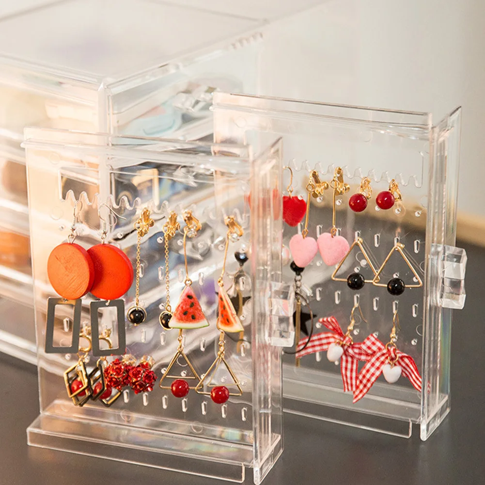 

Earring Rings Jewelry Storage Display Case Large Capacity Organiser Case For Bedroom Living Room