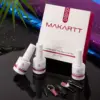 Makartt Holographic No Wipe Top Base Coat Set Soak Off UV LED Gel Nail Polish Glitter Mirror Top Base Coat Poly Nail Gel Shine 6