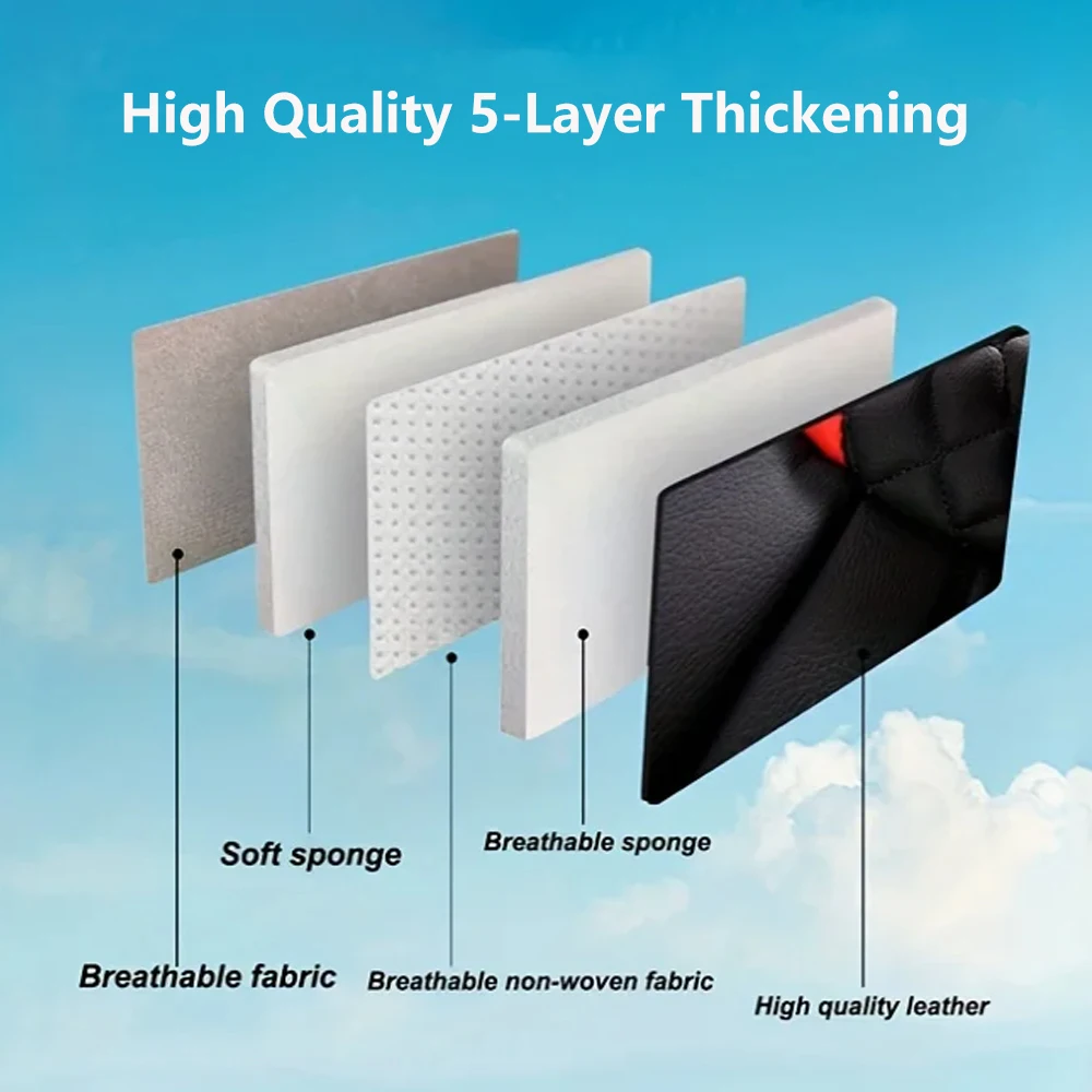 Elegante coprisedile universale in ecopelle di Tand: design facile da pulire e confortevole, adatto ai modelli principali: migliora la tua auto 6