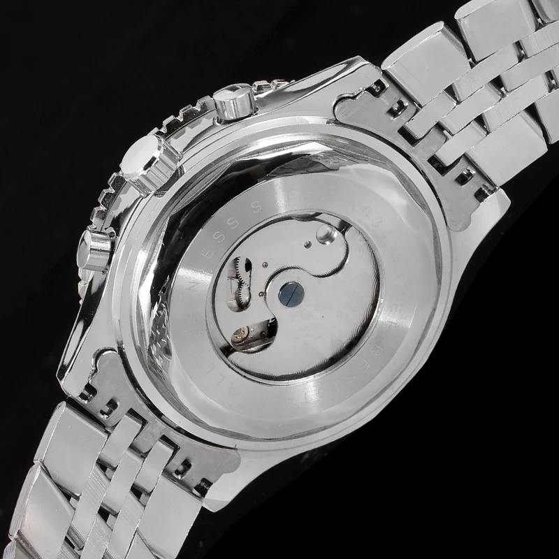 Mechanical Watch JARAGAR Original Big Dial Tourbillon Chronograph Automatic Man Stainless Steel Vintage Waterproof Male Wrist