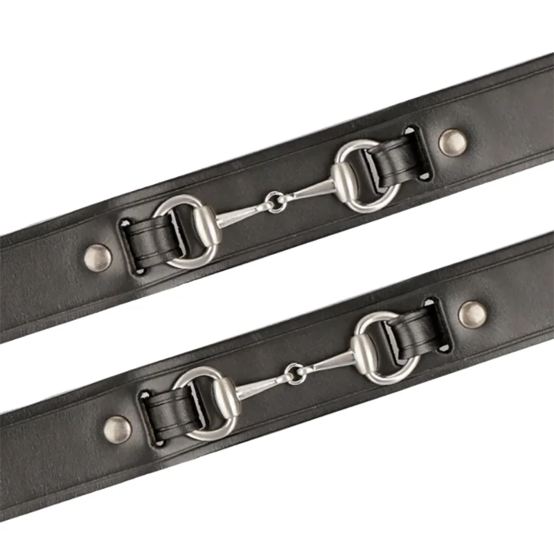 Cavassion English Equestrian Belt Men Women Horse Riding Stirrup Strap Genuine Leather Top Layer Cowhide Stainless Steel Buckle 3