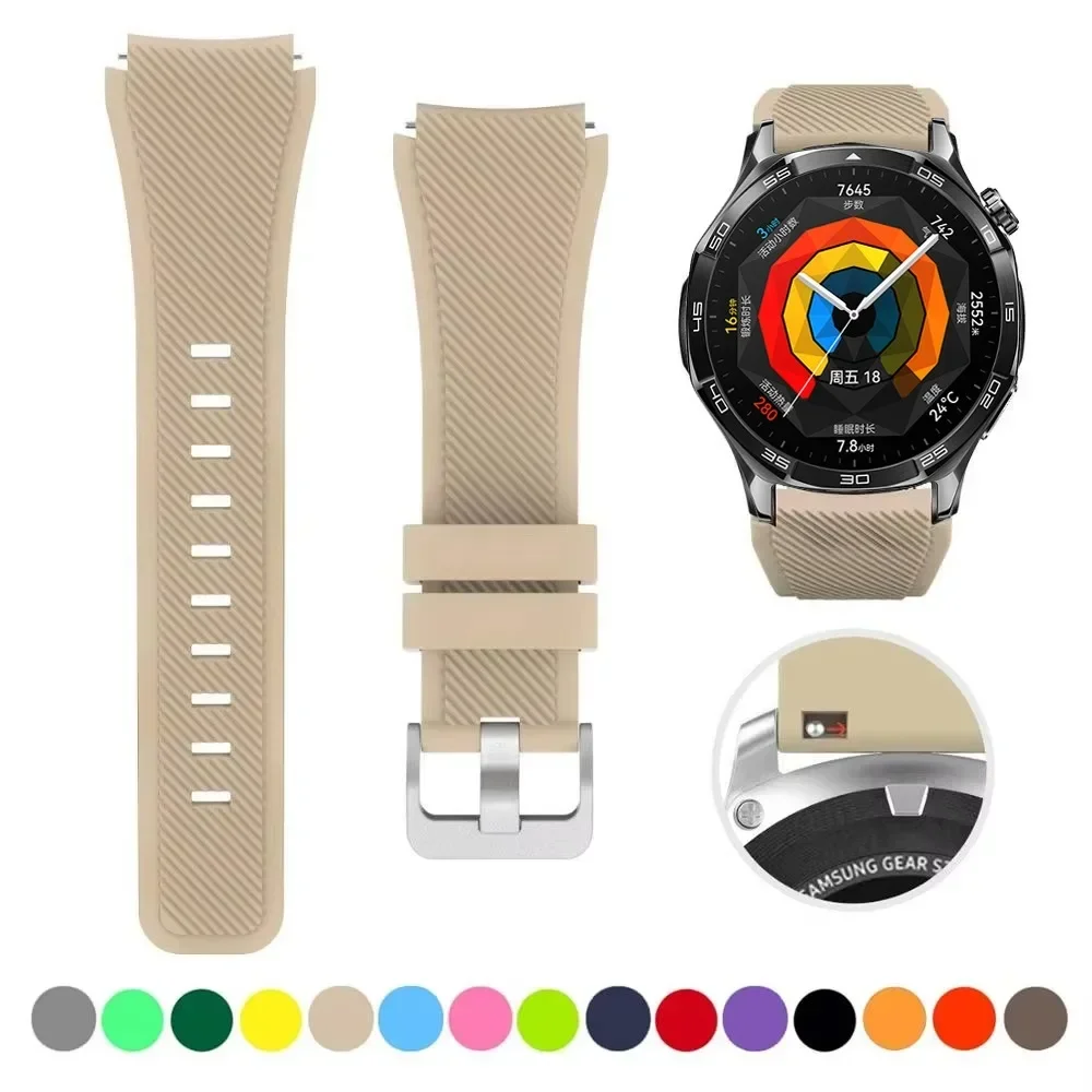 Silicone Smartwatch Strap - 22mm Soft Bracelet Belt