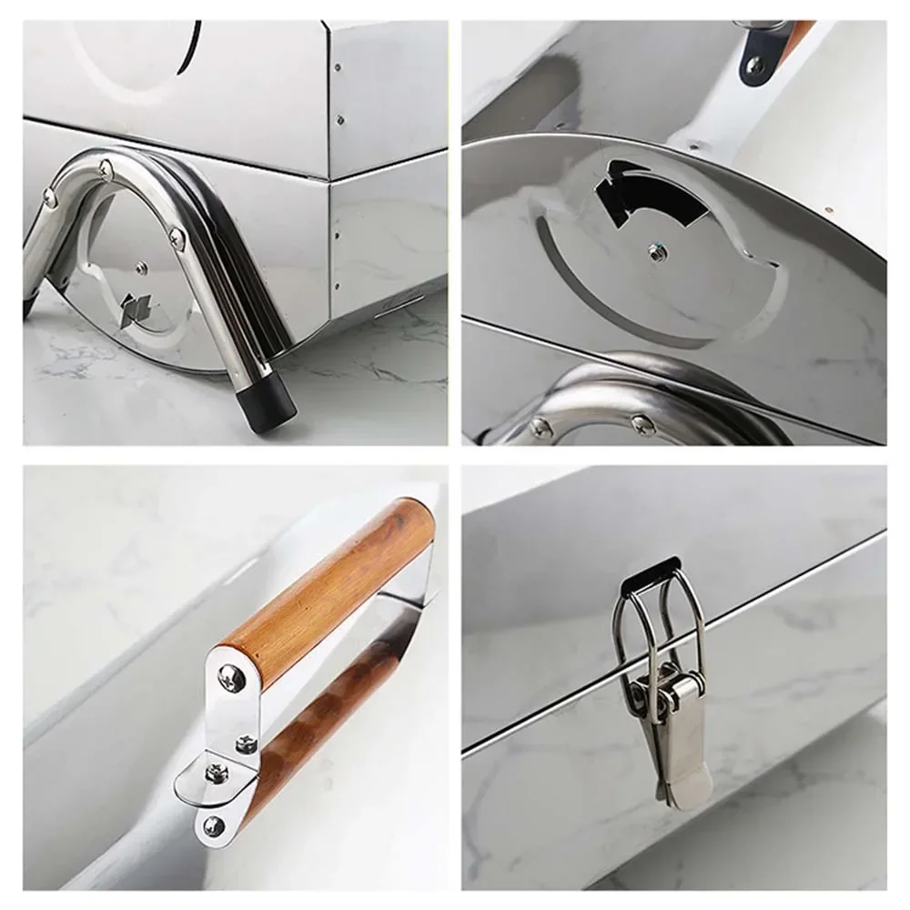 Stainless Steel Charcoal Grill Portable Barbecue Grill Viande Electrique Folding Double Sided Cylindrical Portable Grill BBQ 5