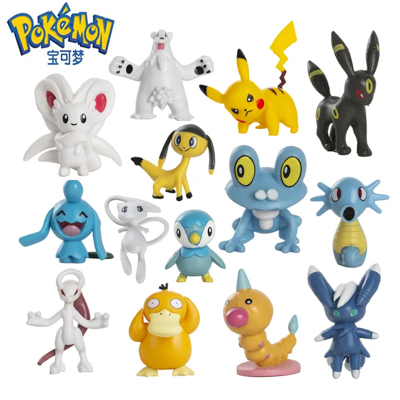 New Pokemon Cartoons Movie Anime Figure Pikachu Mewtwo Charmander Gurado Pocket Monster Collection Pet Action Model