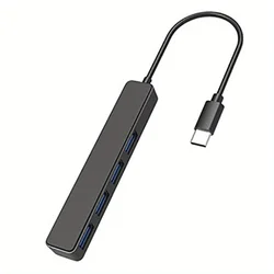 Enhanced USB 3.0 Hub Adapter with 4 High - Speed Ports and 30cm Cable (Type c interface)