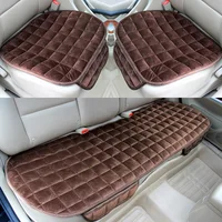Winter Car Seat Cover Car Front/Rear/Full Set Seat Cushion Non-slip Short Plush Chair Auto Seat Cushion Protector Mat Pad 3