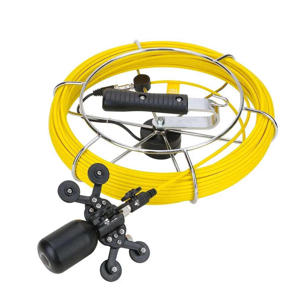 Câble de 30 m 7 pouces inspection industrielle endoscope caméra vidéo  assistance DVR Enregistrement caméra rotative à 360 degrés - Chine Caméra  de tuyauterie, caméra d'inspection