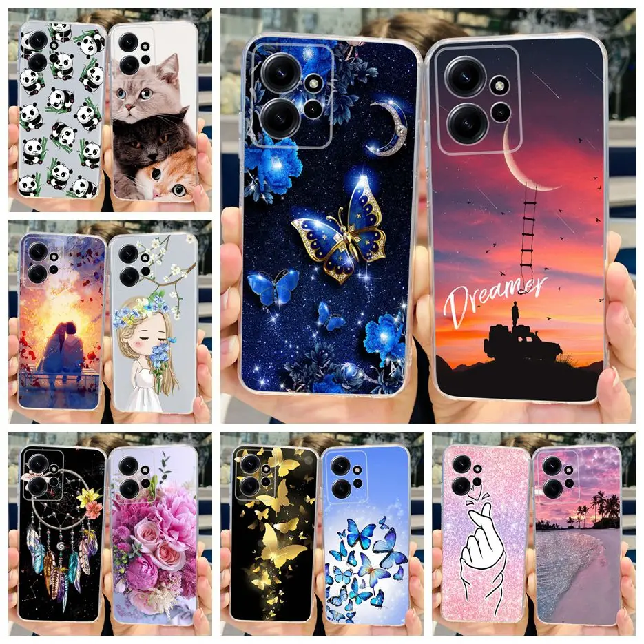 Per Xiaomi Redmi Note 12 Custodia 4G Simpatica Cover Dipinta Per Redmi Note12 Pro Custodia Morbida Per Telefono Fundas Per Redmi Note 12 Pro Plus Shel