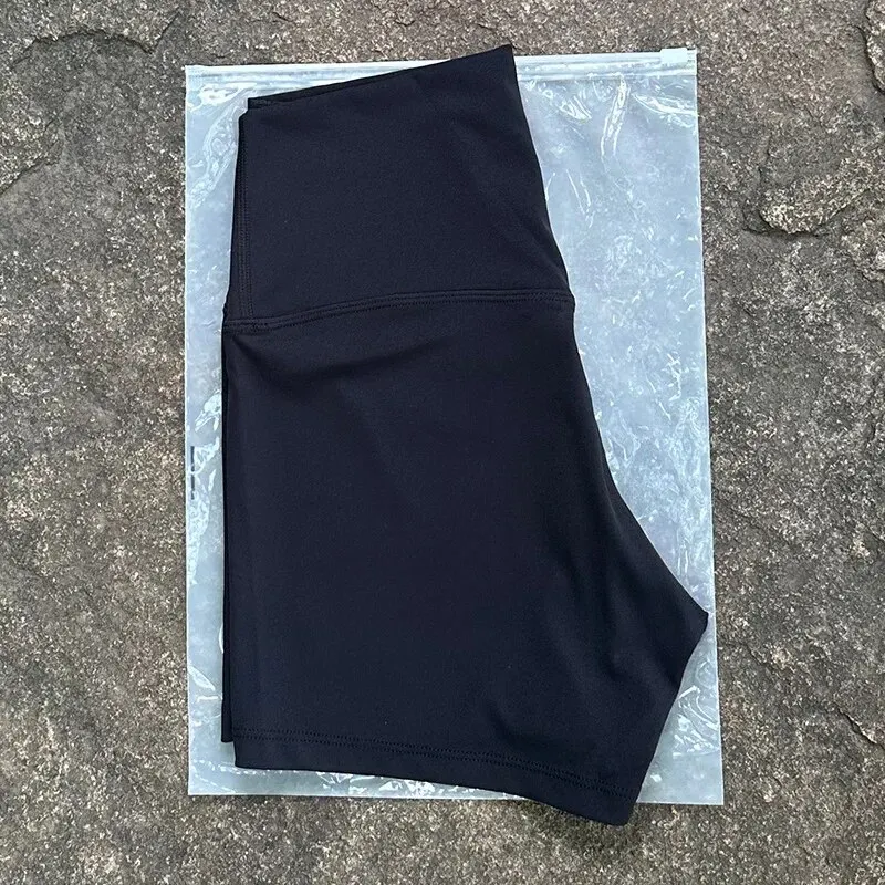 Women's Sexy High Waist Solid Color Yoga Shorts - Soft, Tight, and Perfect