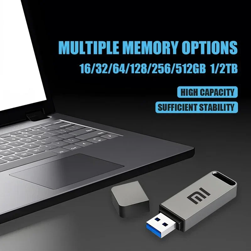 Flash Drive Xiaomi Original USB 16TB 8TB OTG Metal 3.1 Pen Drive Key 2TB 4TB Type C High Speed Portable Waterproof