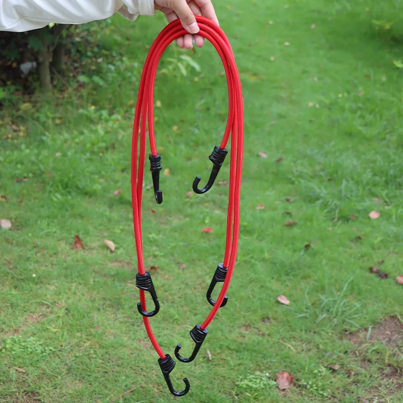 Motorcycle Elastic Luggage Rack With Hooks Adjustable Lashing Elastic Luggage Rope Motorbike Cargo Fixing Belt Bike Accessories