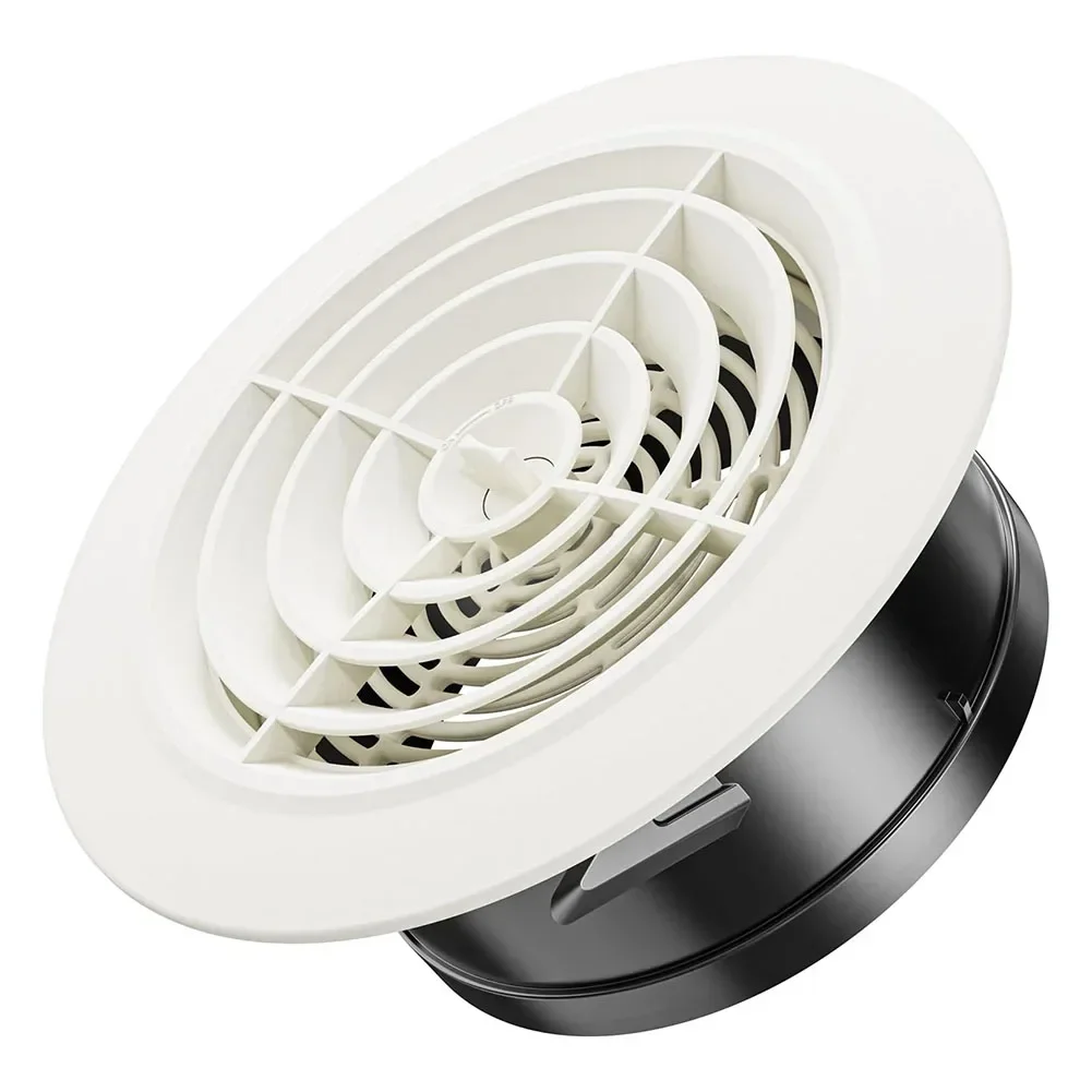 75-200mm Round Adjustable Wall Interior Vent ABS Ventilation Grille Vent Cover 75mm 100mm 125mm 150mm 200mm Grill