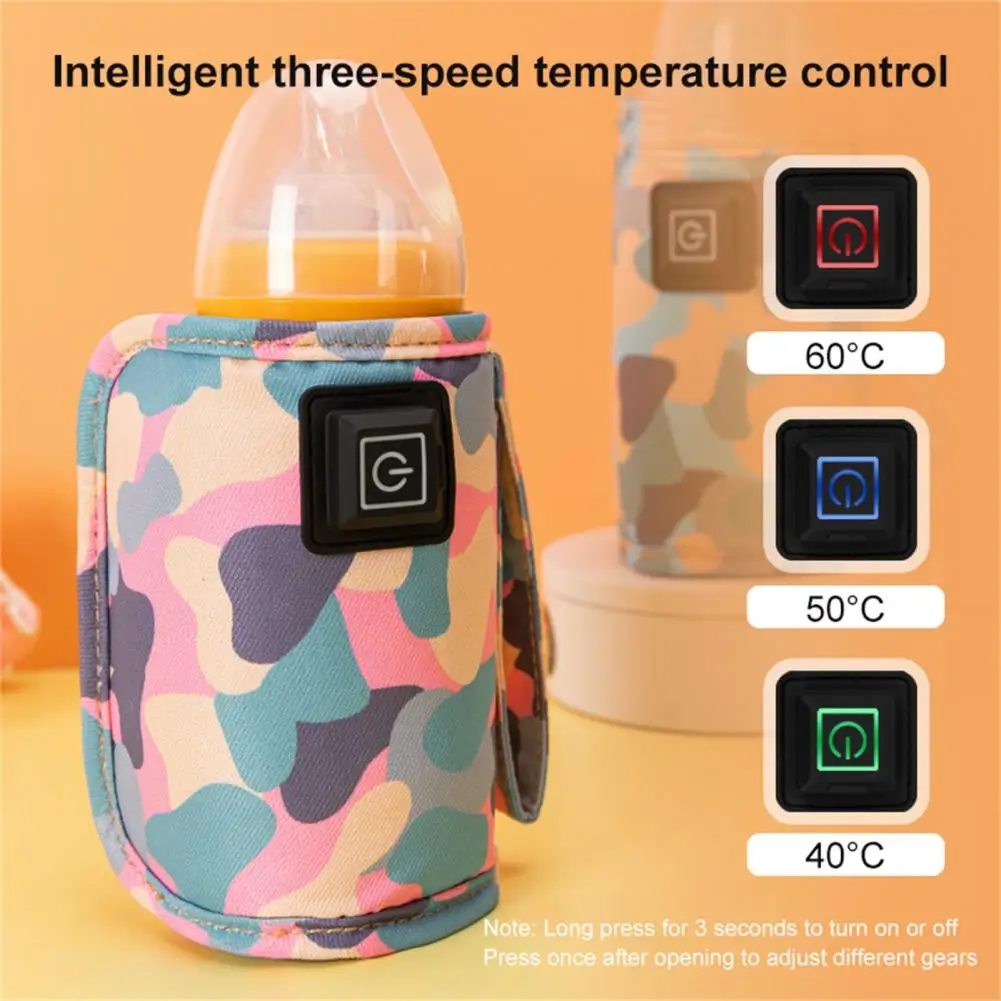 Baby Bottle Heater USB Milk Water Warmer Travel Stroller Insulated Bag Baby Nursing Bottle Heater Safe Kids Supplies For Outdoor Winter