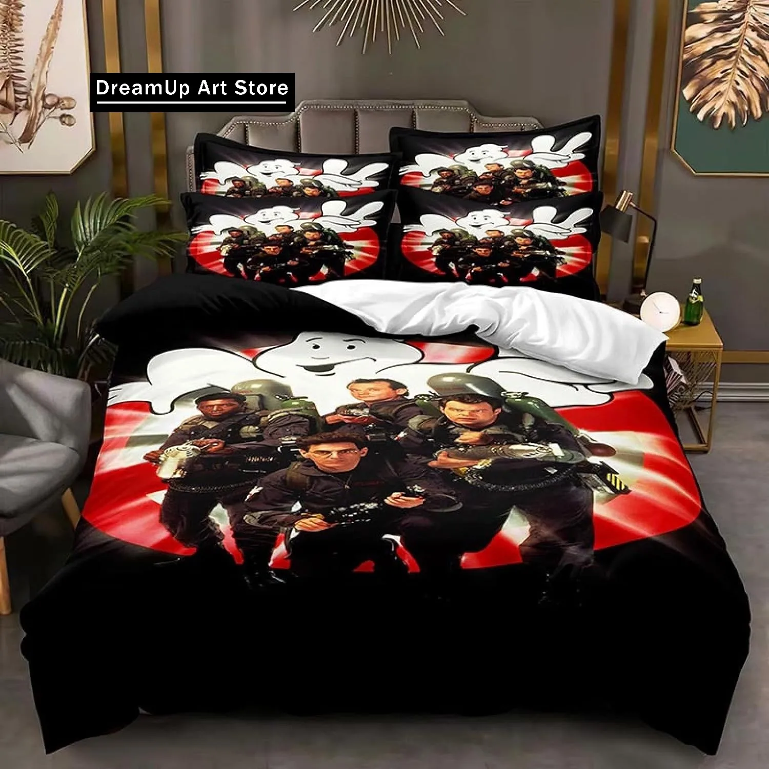 Ghostbusters Bedding Set 3D printed film characters Cover Duvet Single Twin Full Queen King Size Bed Set for Aldult Children - A 4