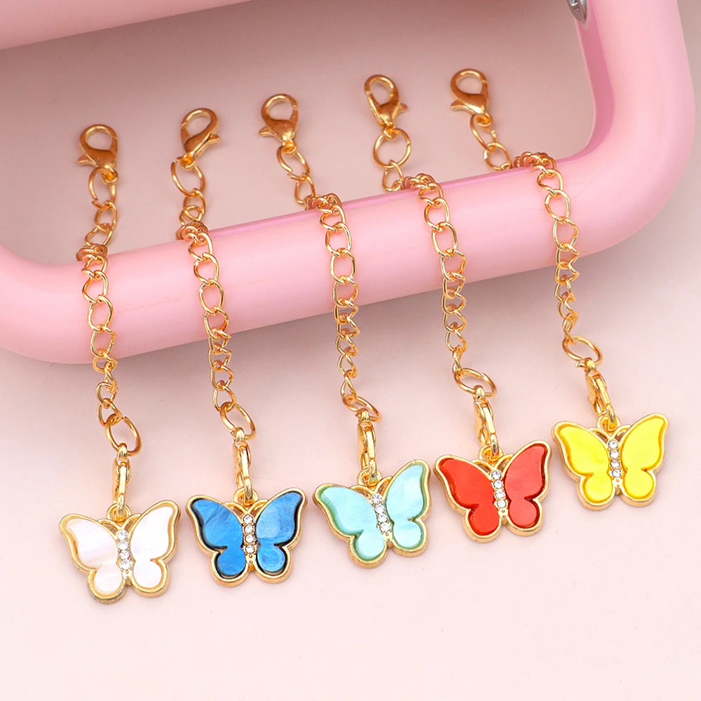 4Pcs Butterfly Stanley Cup Charms - Glitter Handle Charms Accessories For Stanley Tumblers & Water Bottles, Cute Decoration