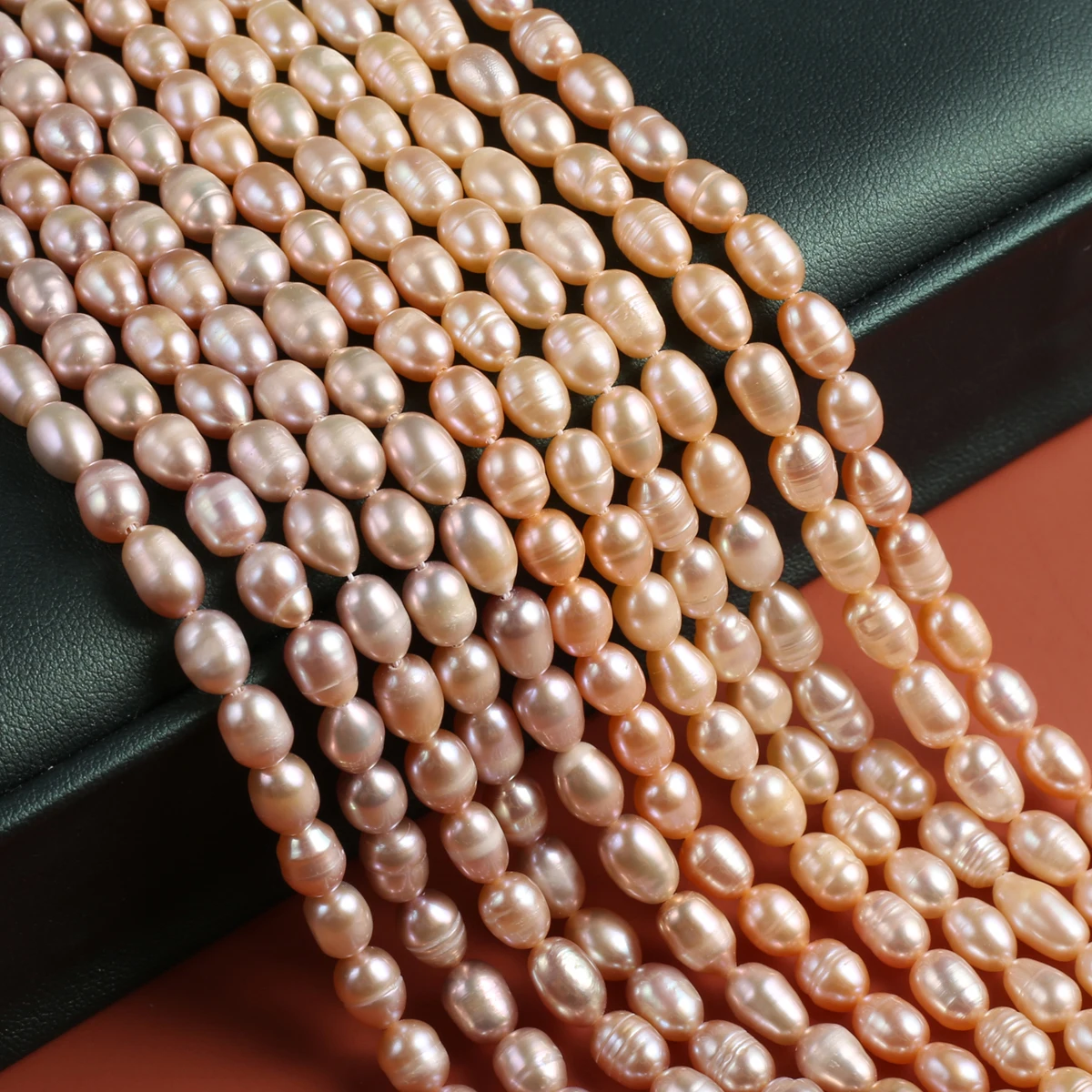 Natural Pearl Rice-Shaped Beads Exquisite Shape Elegant Appearance For DIY Jewelry Making Handmade Bracelet Necklace Length 36cm