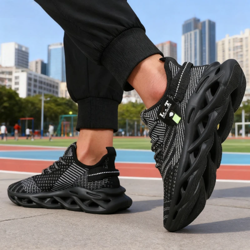 Men's Running Shoes Fashionable Avant-garde Mesh Anti Slip Casual Sneakers Ultra Light Fast Drying Basketball Men Training Shoes